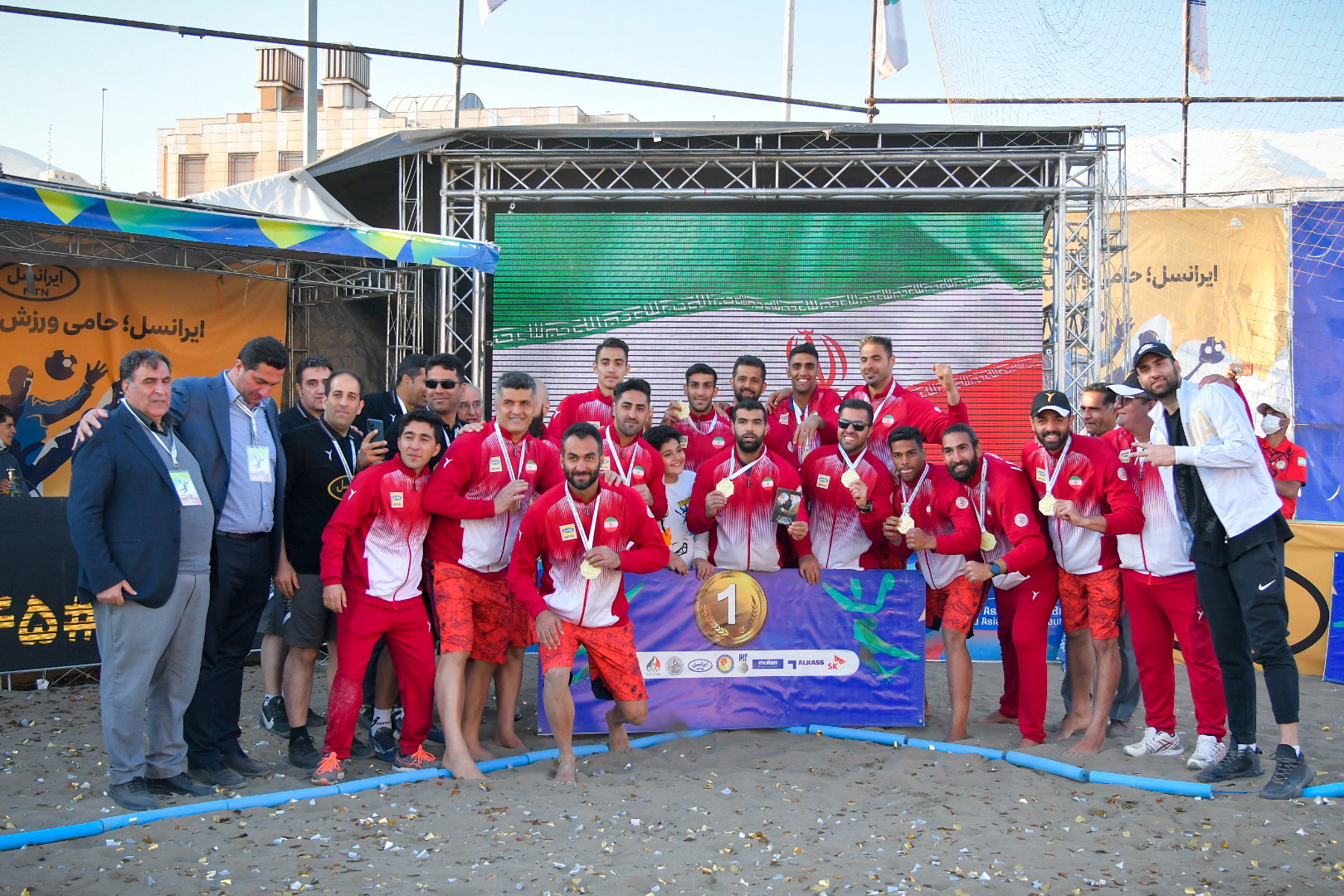 مراسم پایانی مسابقات هندبال ساحلی قهرمانی آسیا - 1/ عکس