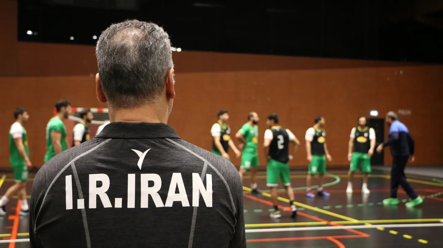 تمرینات تیم ملی هندبال ایران پیش از مصاف با اسلوونی