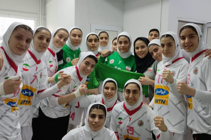 مسابقات قهرمانی آسیا / پیروزی دلچسب دختران هندبالیست جوانان ایران مقابل هند
