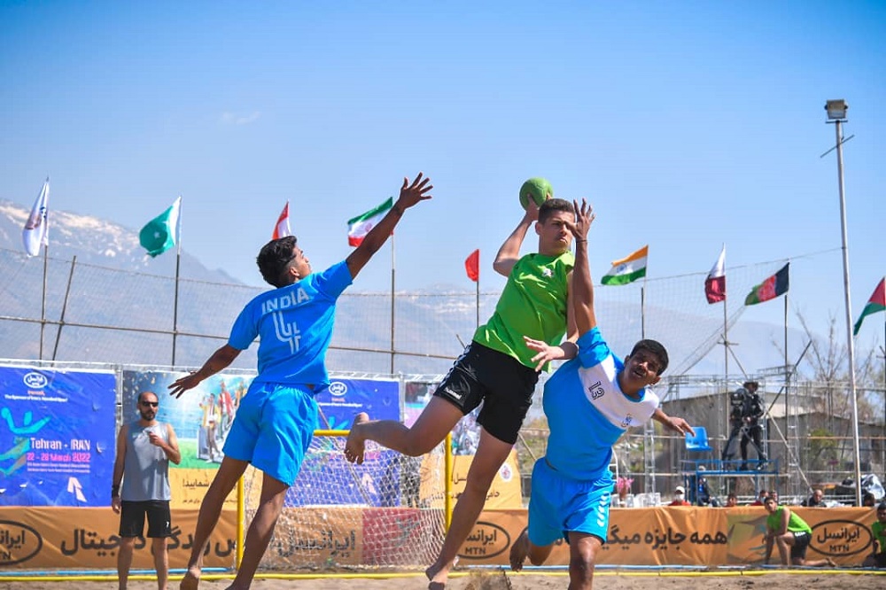 رقابت‌های هندبال ساحلی قهرمانی آسیا _ ایران / اردن با نتیجه 2 بر صفر در مقابل هند به پیروزی رسید