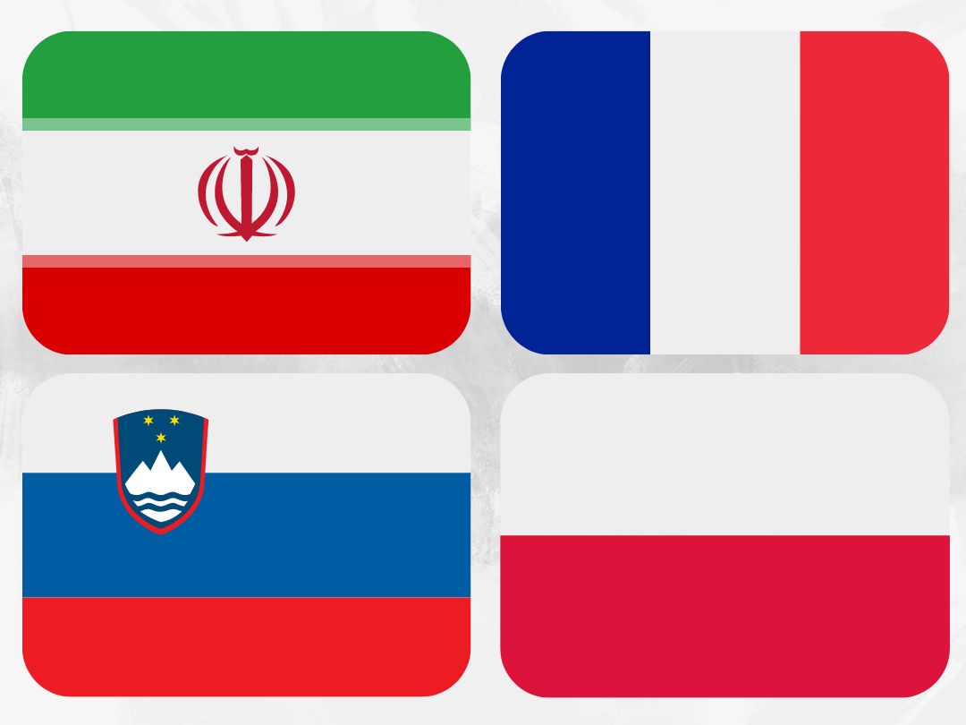 فرانسه، اسلوونی و لهستان رقبای بعدی ایران در قهرمانی جهان