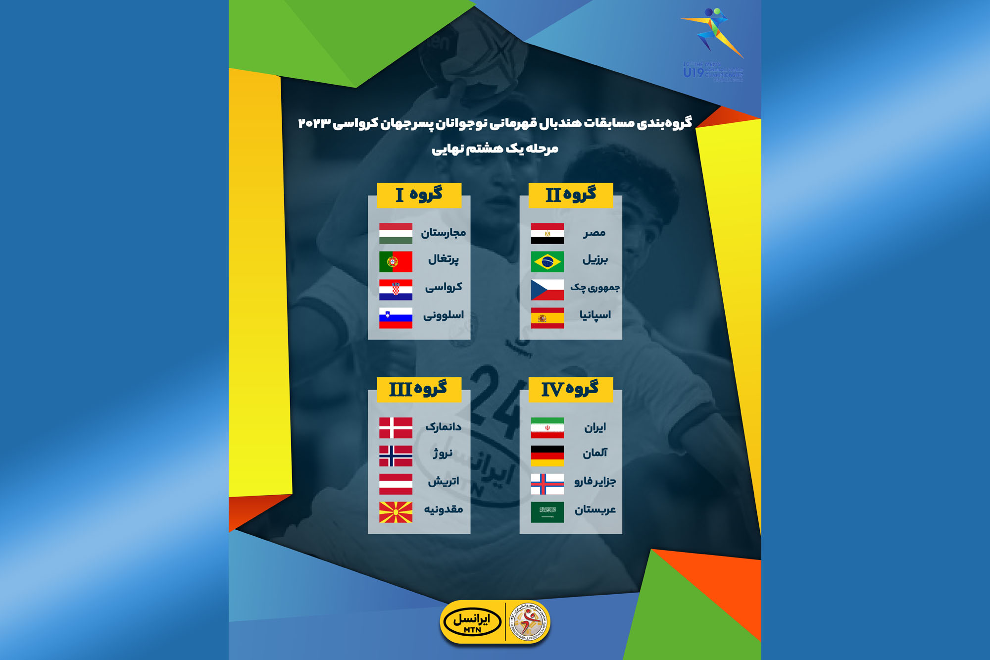 زمان بازی‌های یک هشتم نهایی قهرمانی نوجوانان جهان مشخص شد؛ نوجوانان ایران در اولین گام به مصاف عربستان سعودی می‌روند